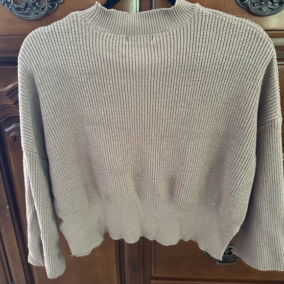 Women's Sincerely Jules Brown Crew Neck Sweater. - Picture 7 of 11